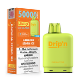 Enjoy bold flavour and 50k puffs with Hawaiian Storm Ice Pod by Drip'n Level X Ultra G2. 20mL, dual mesh coil, adjustable airflow, and smooth hits